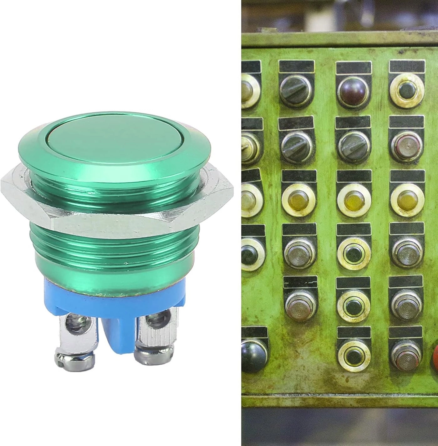 Metal Button Switch - 220V Self-reset Waterproof