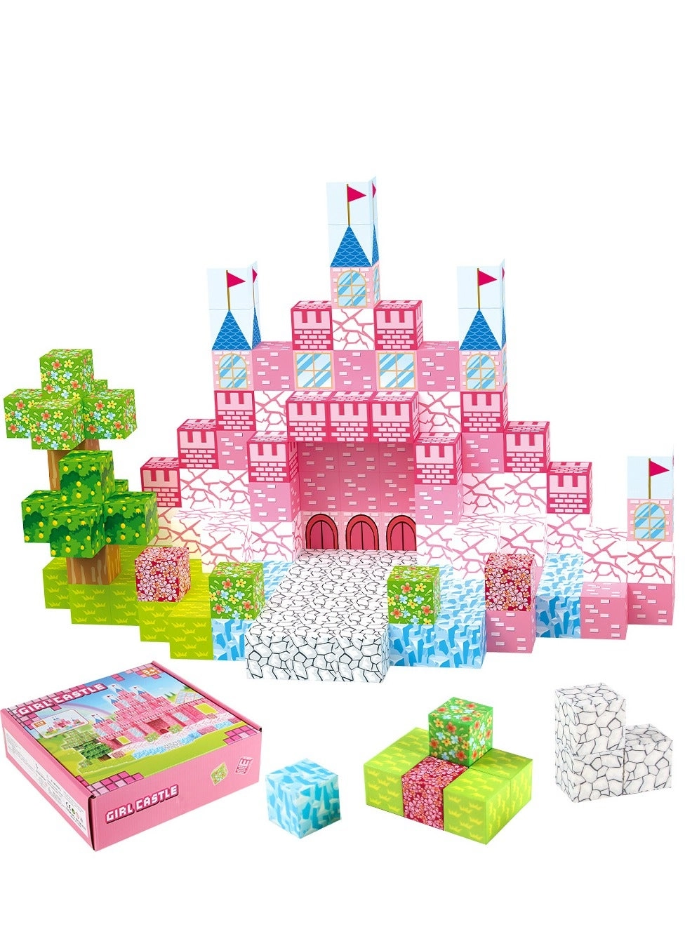 XICEN Magnetic Blocks - Princess Castle 128pcs