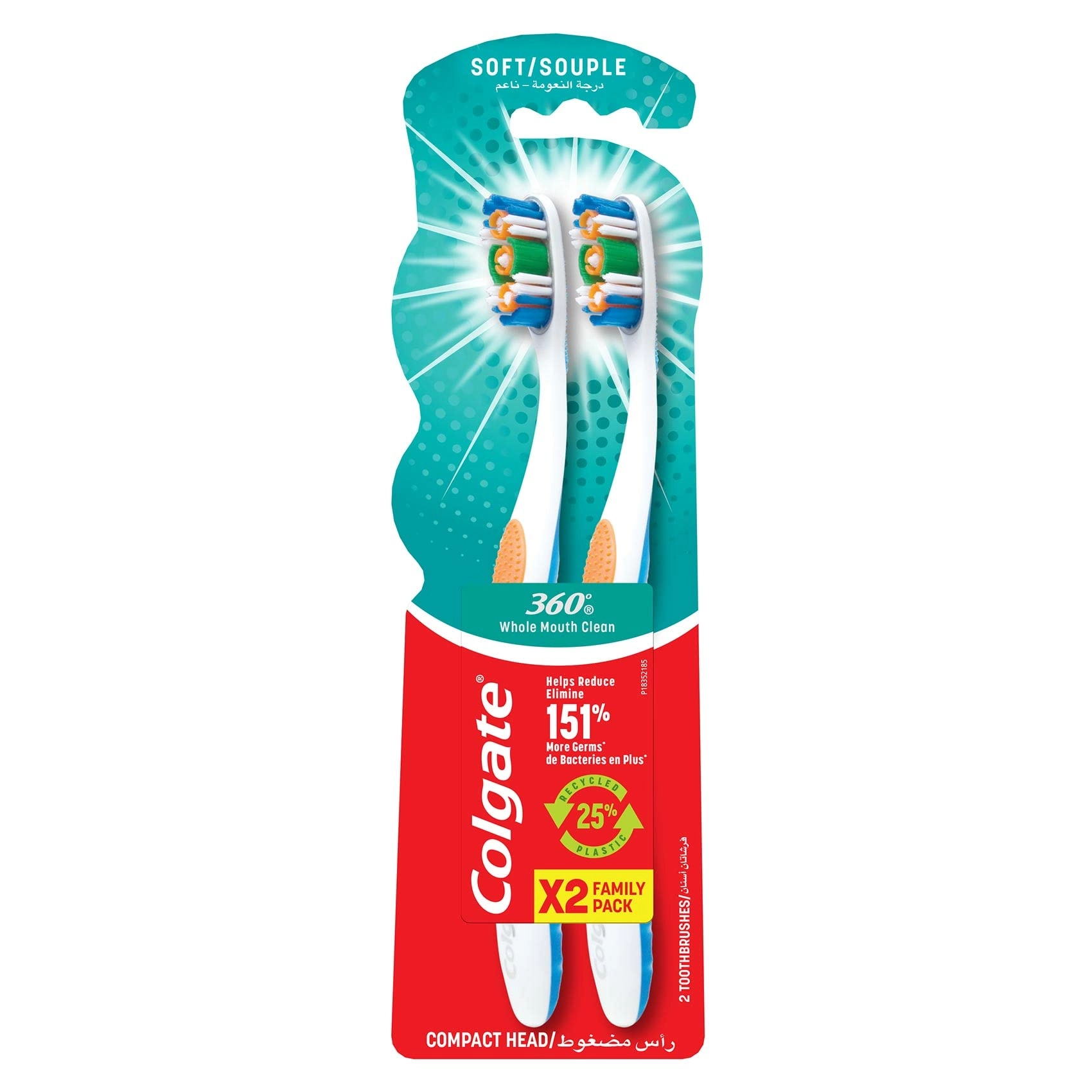 Toothbrush 360 - Soft 2-Piece Pack