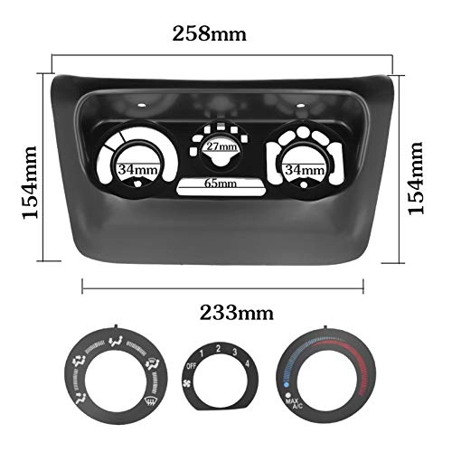 AC Control Panel + Car Radio Fascia - Lancer IX 2006 178x102mm