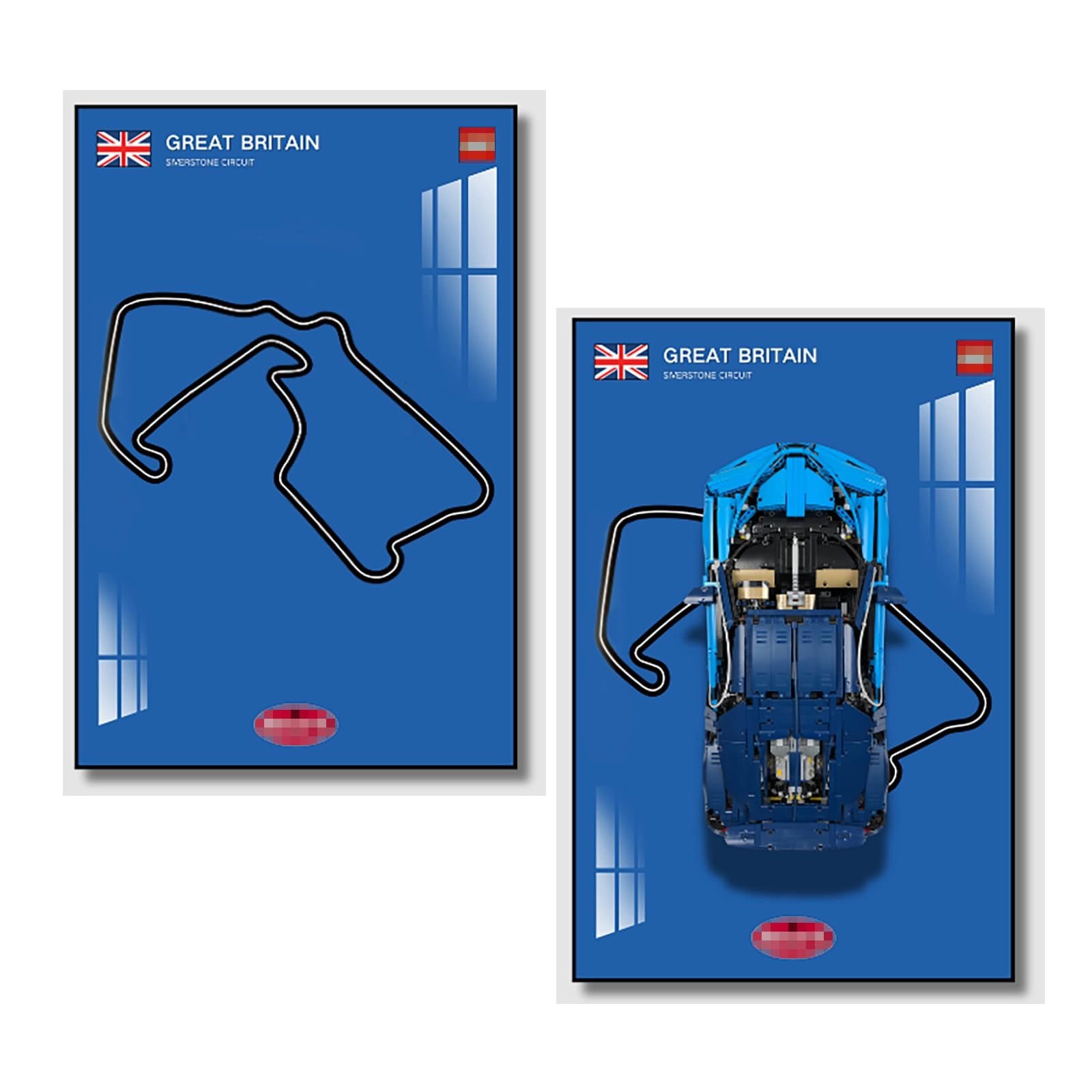 bodamaike Display Wallboard (42083) - 50X80cm Silverstone Circuit in the United Kingdom