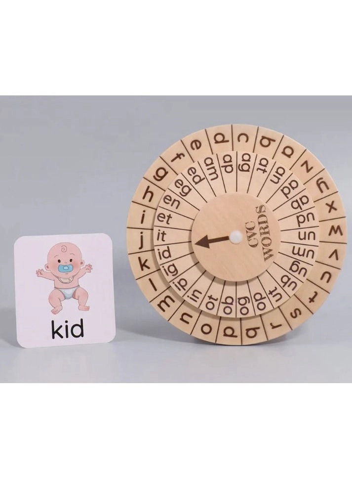 Phonics Flash Cards & Montessori Clock - 2+ Years