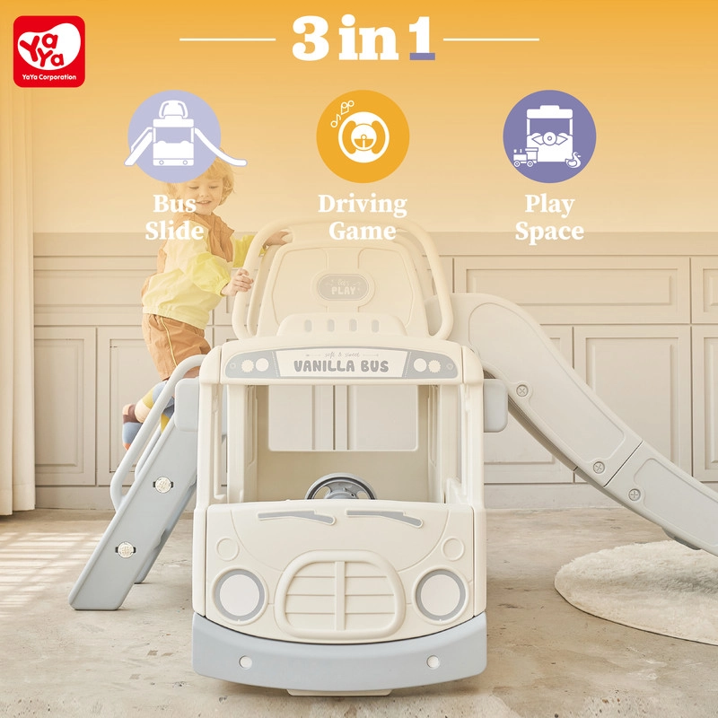 3-in-1 Bus Slide - Beige 105 x 60 x 115 cm