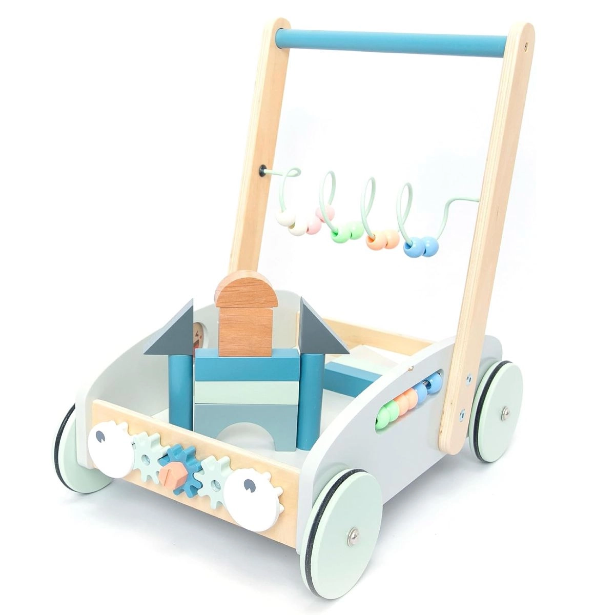 Enzo Wooden Baby Walker - 5-in-1 Activity Center
