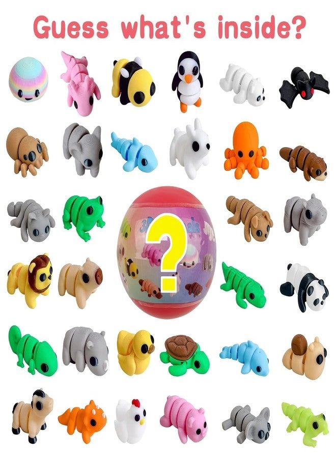 3D Printed Animal Figures - 12 pcs