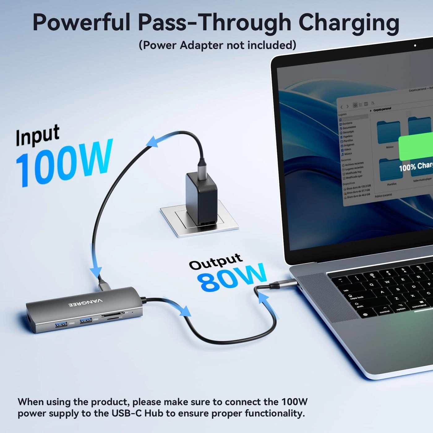 USB C Video Output Hub - 3.2 4K@60Hz