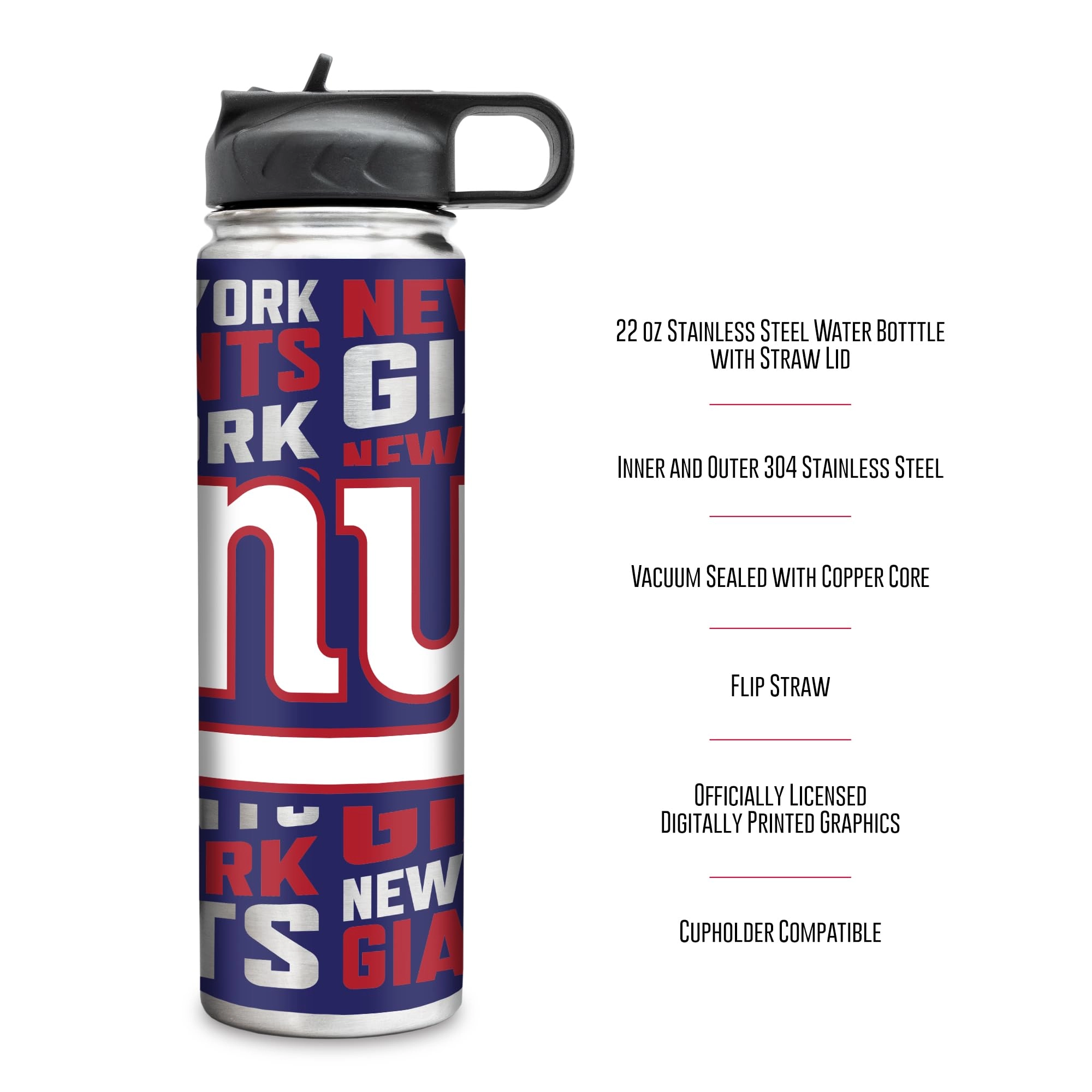 Stainless Steel NFL Football Tumbler - 650ml