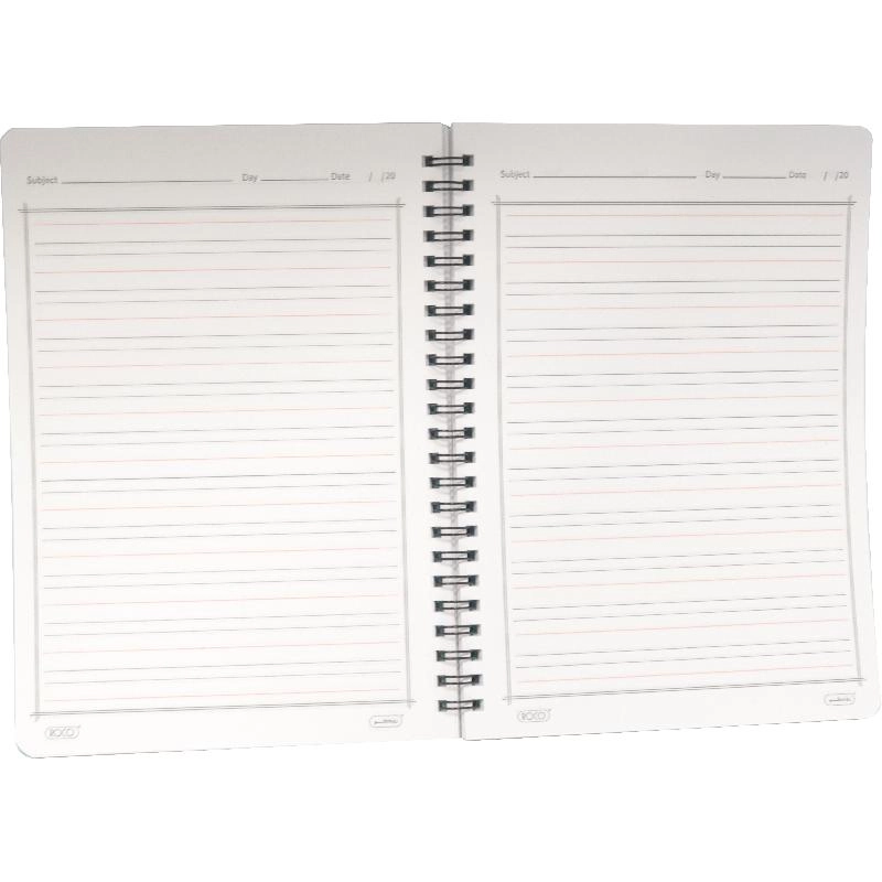 Notebook 19 X 26 cm Spiral - Grid 100 Sheets