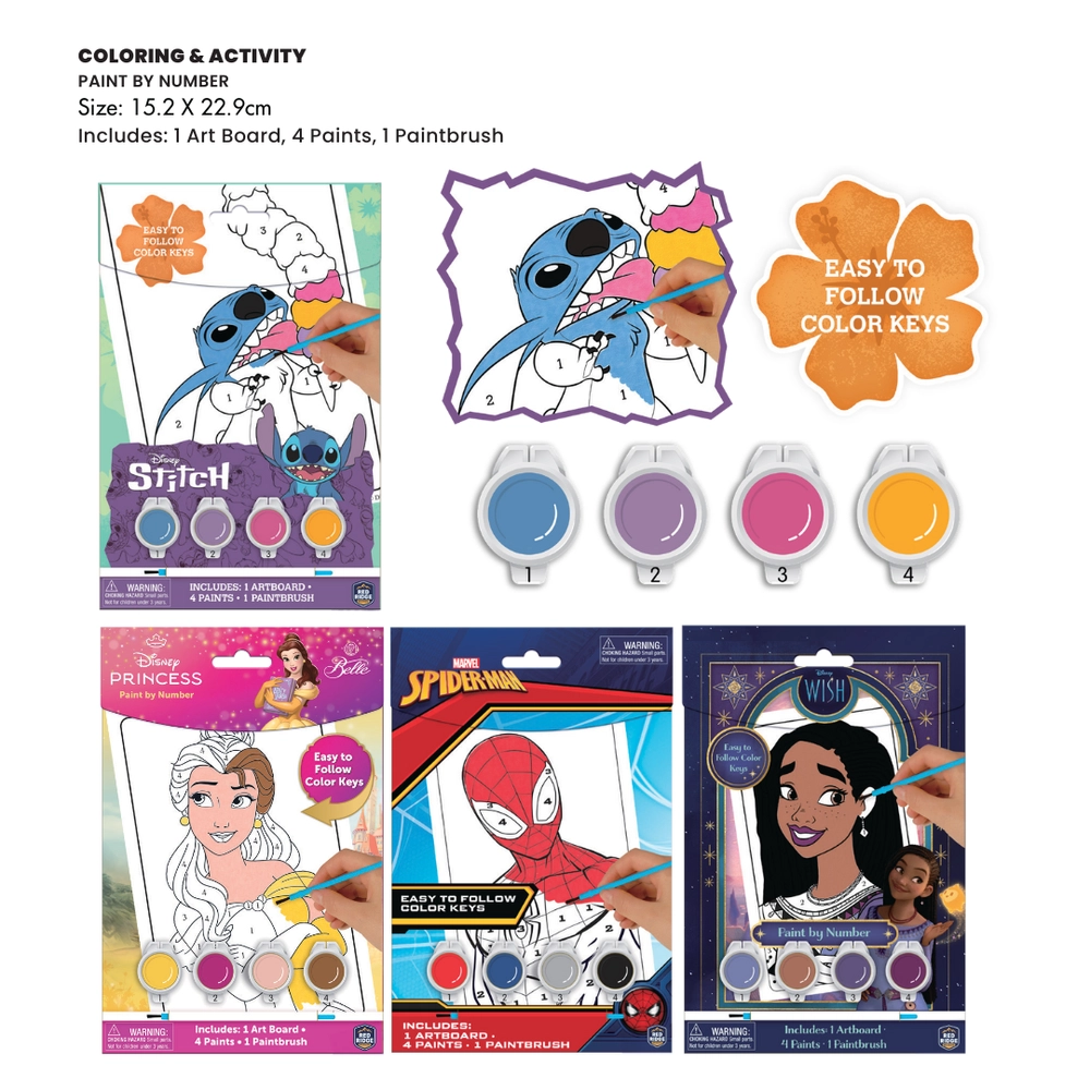 Princess Paint By Number Kit - 3+ years