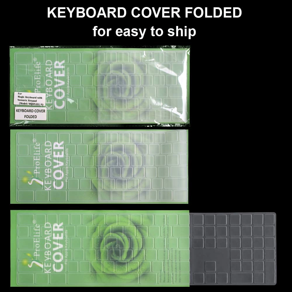 Keyboard Cover Skin - US Layout Wireless Bluetooth