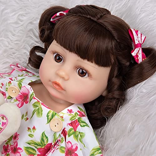 Reborn Baby Doll - 22 Inch Vinyl Brown Eyes