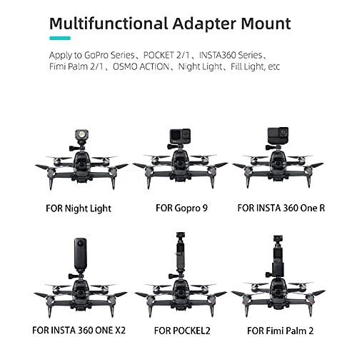 Safe Lighting Drone Accessories Extension Bracket Flight Lamp Mount for DJI FPV - Multifunctional Rust Resistant