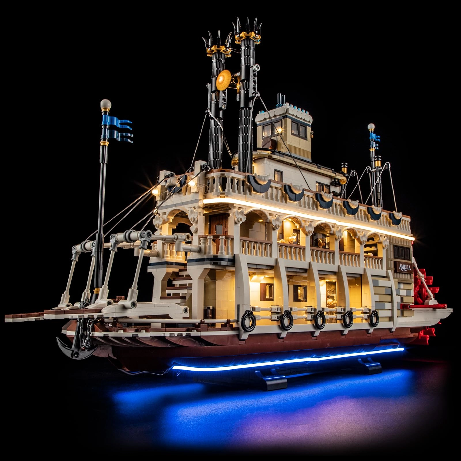LIGHTAILING LED Light Kit for LEGO River Steamboat 21356 - Plastic 1