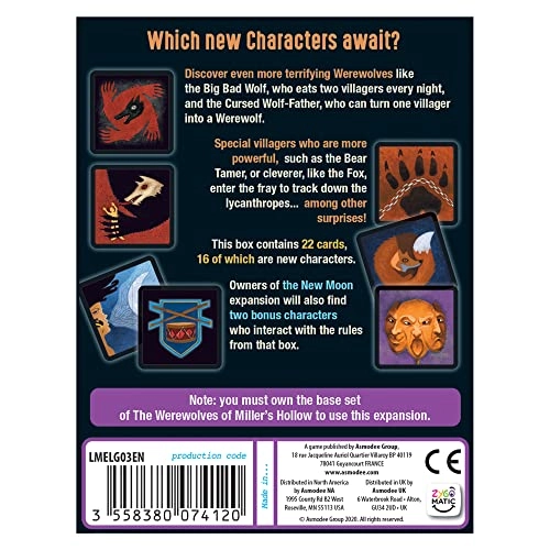 The Werewolves of Miller's Hollow Characters Expansion - Ages 10+