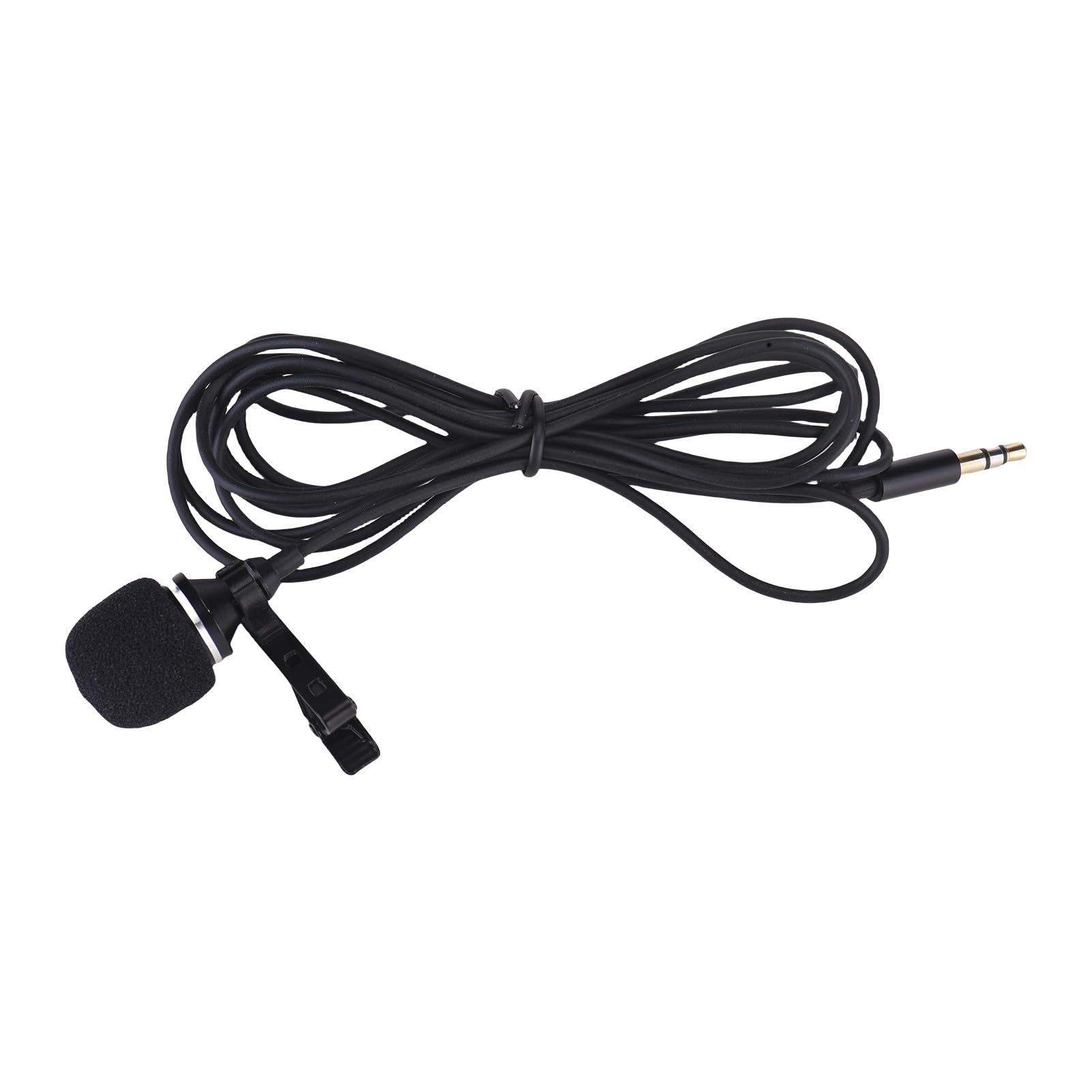 Clamp/holder-on Lapel Microphone 3.5mm-Mini-Jack Microphone