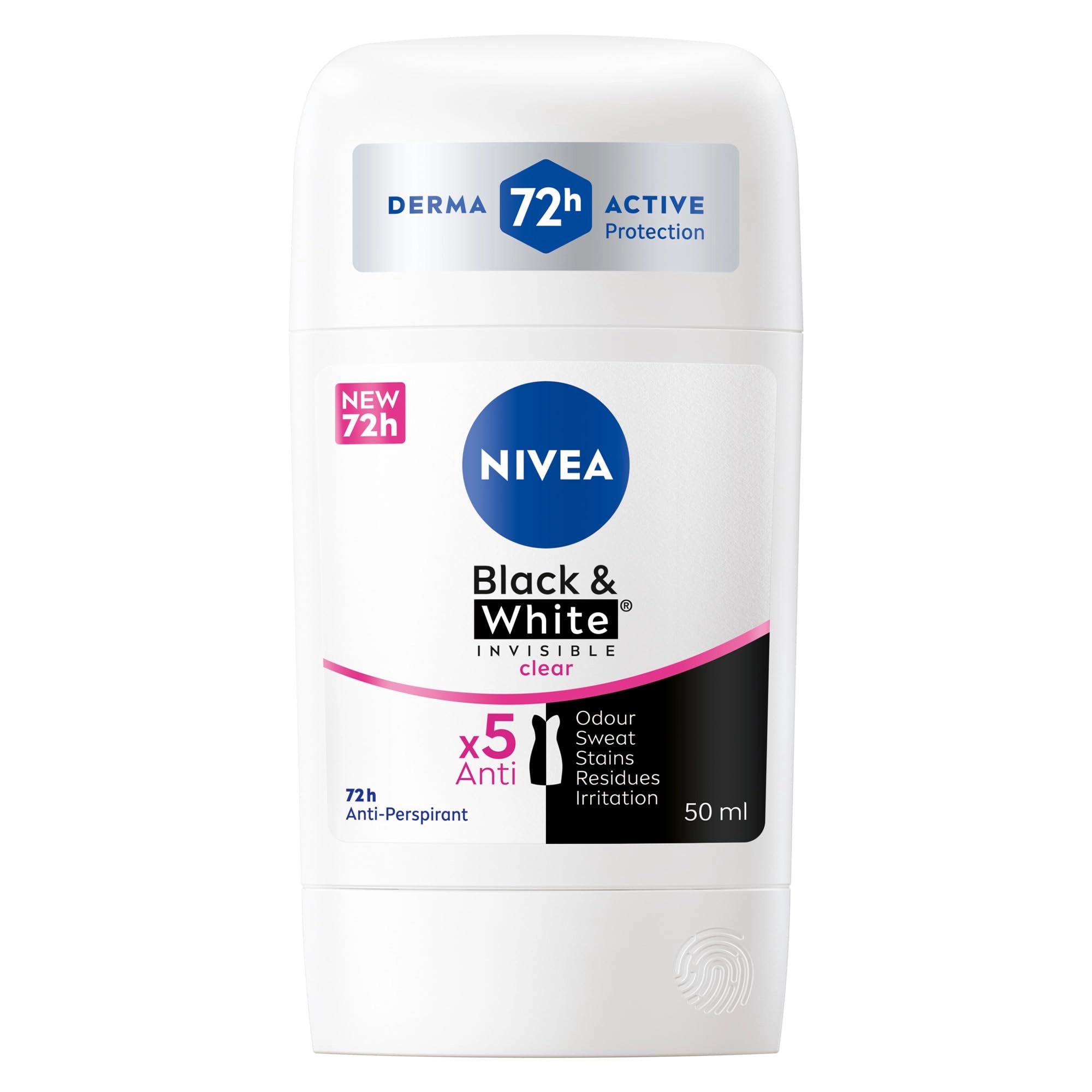 Black & White Invisible Antiperspirant Deodorant Stick - Fresh 50 milliliter