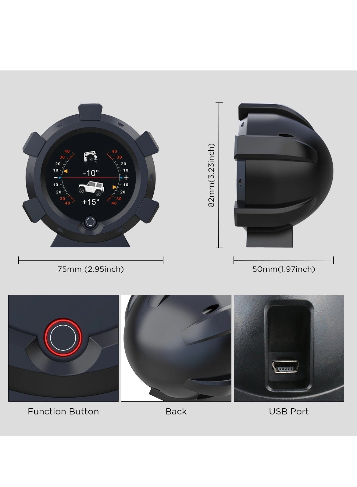 X95 - Car HUD GPS Inclinometer