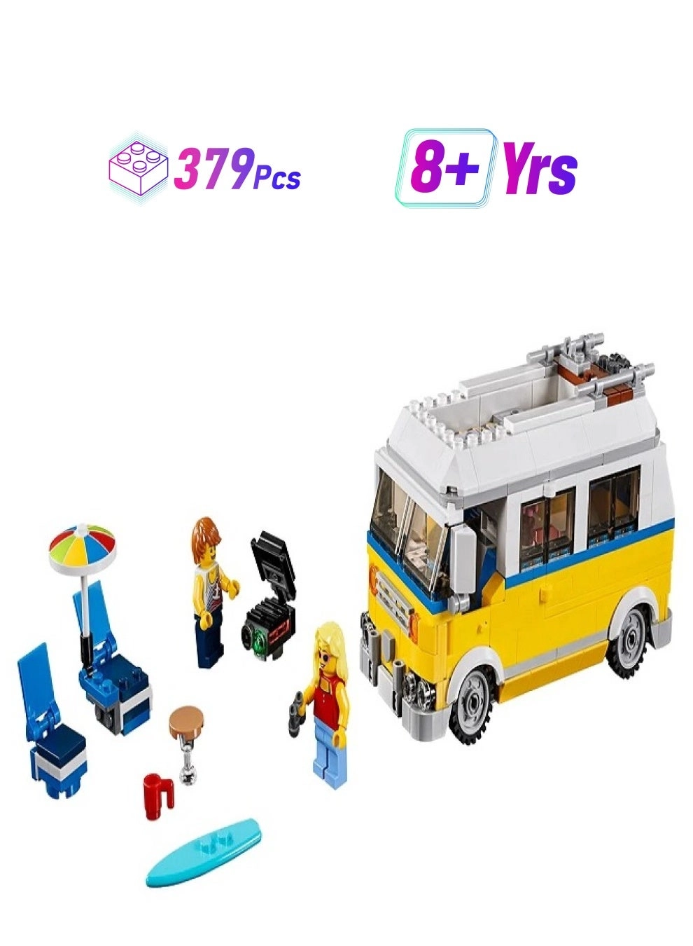 LEGO Sunshine Surfer Van - Vehicle 379 pcs