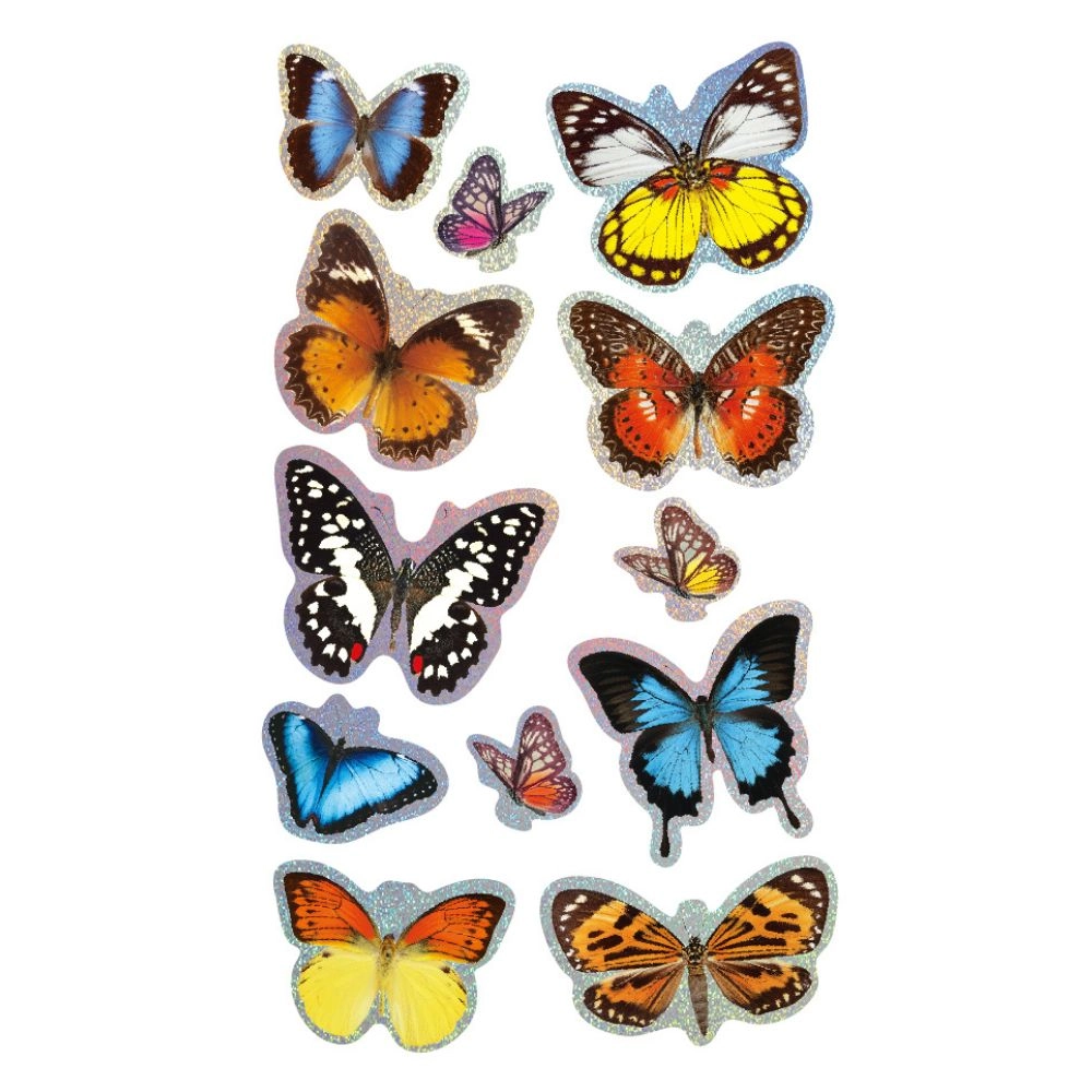3D Butterfly Sticker Book 12 pcs