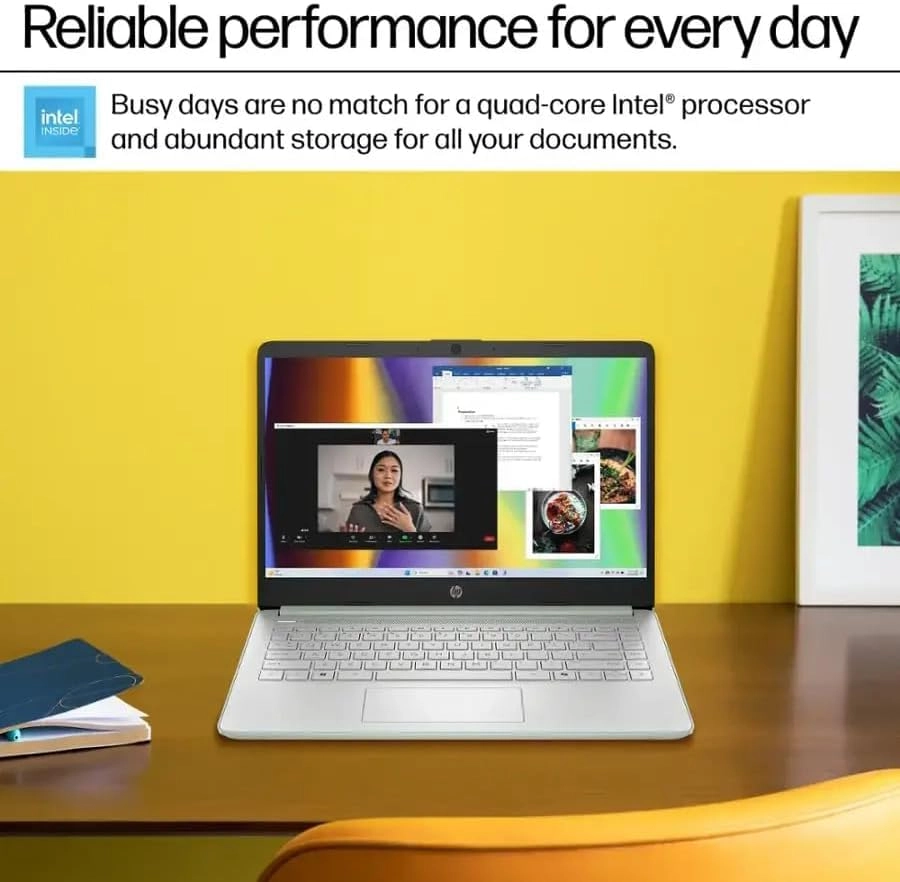 14 Laptop Computer Laptop 14-dq6011dx - 14'' N150 16GB DDR4 128GB UFS + 256GB MSD Card