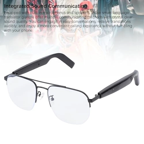 F07 - AI Smart Glasses 144 Languages Dual Speakers