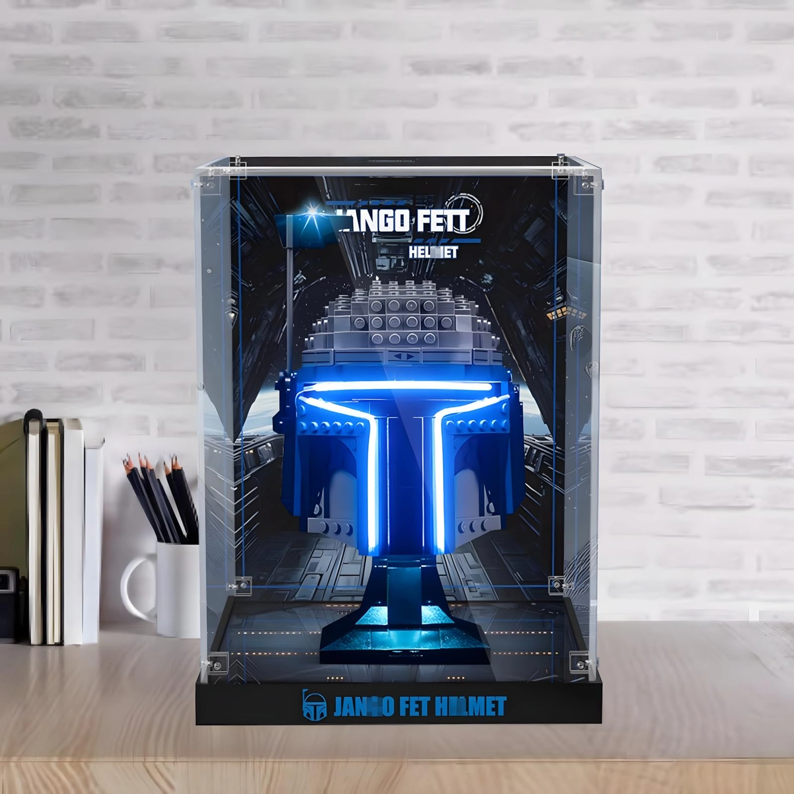 SUNHON Acrylic Figures Display Box - 19x19x26cm Background B