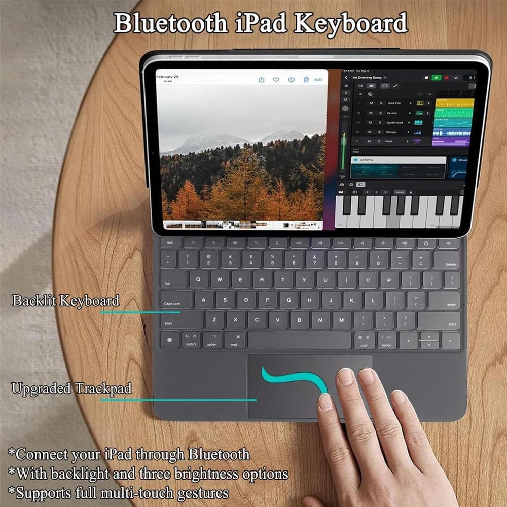 Trands Keyboard Case for iPad 13 Pro (2024)