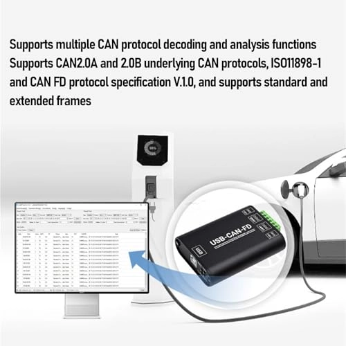 CAN FD Analyzer - OPEN6/KF2EDG 6P, spacing 5.08mm 2 channels USB B interface 3000VDC