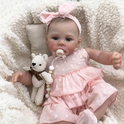 Reborn Baby Doll - 19 Inch Silicone Girl Ages 3+
