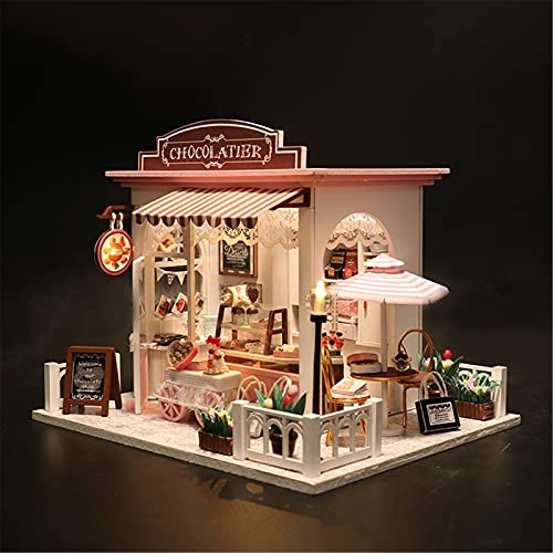 DIY Dollhouse Kit - 30x24.5x27.6 cm LED Light