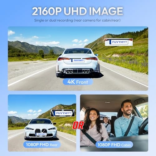 4K Dash Cam - 4K 30FPS 2160P for Toyota Tundra 2017-2021 & Sequoia 2017-2022