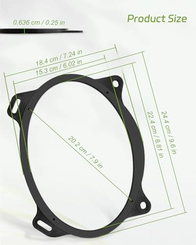 Rear Deck Speaker Adapter Spacer Ring - 6x9 inch