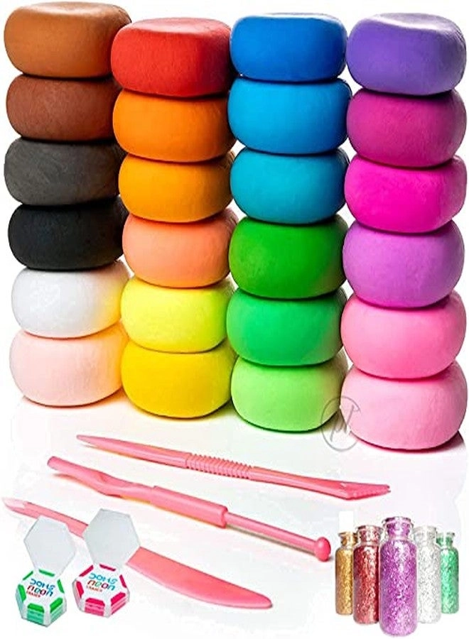 Trader Air Dry Clay + Modelling Tools 60pcs.