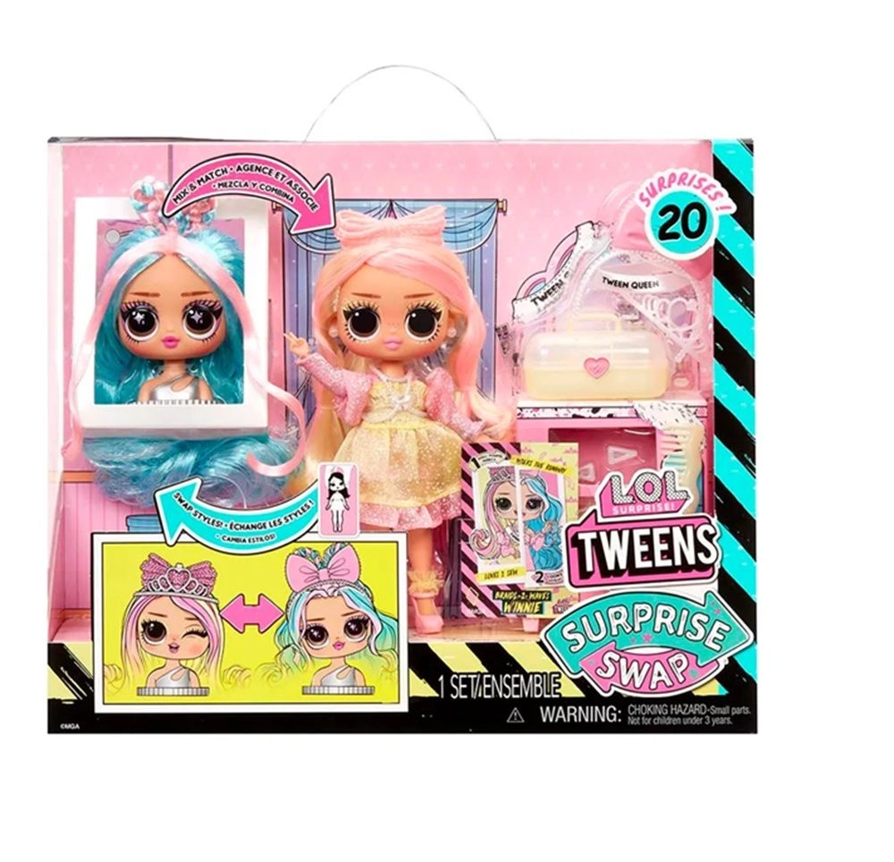 Winnie Fashion Doll - Tweens Surprise Swap Braids-2-Waves Ages 3+