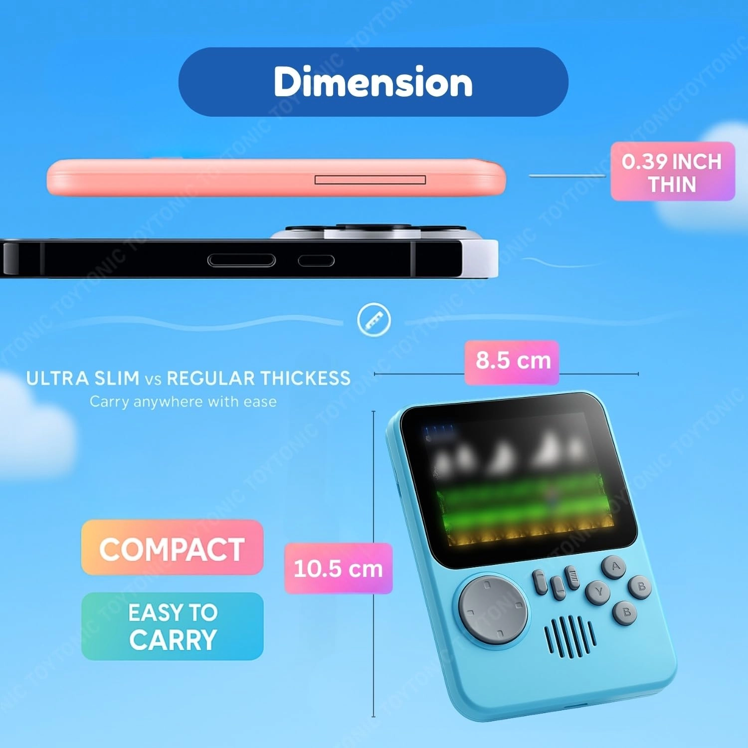 Handheld Game - 666-in-1 TV Output Rechargeable