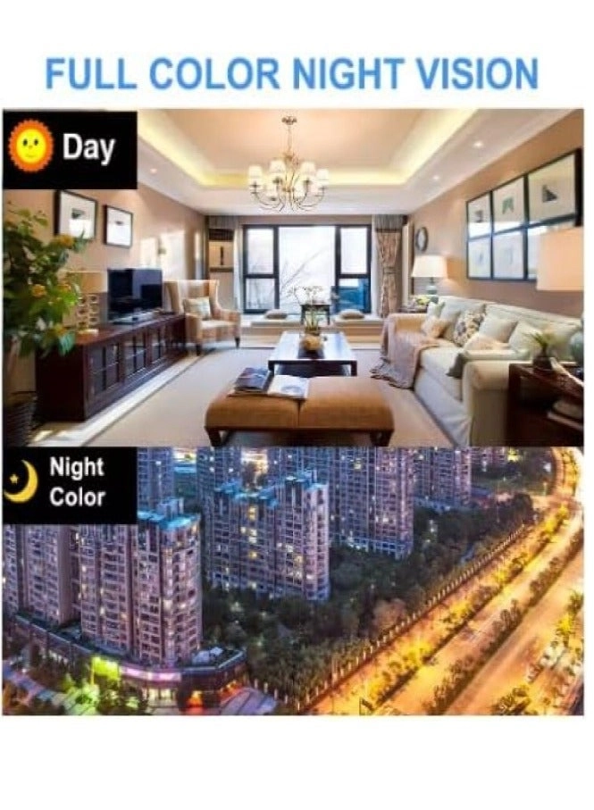 5MP HD Full Time Color Security Camera CCTV Surveillance System Kit - 4 Cameras 4CH 2560 X 1440