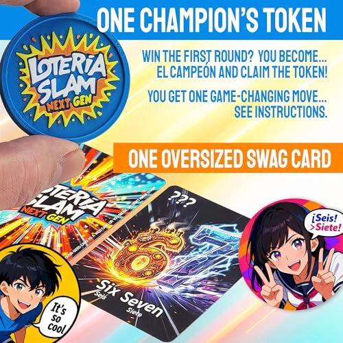 Lotería Slam Next Gen - English, Spanish 13 years and up 54 Card Deck Adult