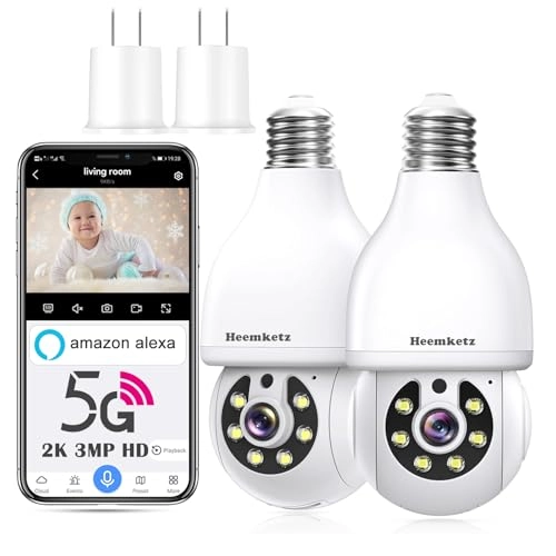 Light Bulb Security Camera 2K