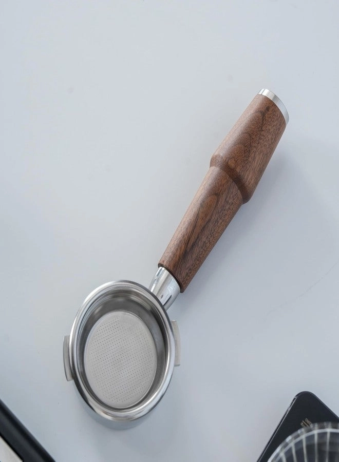 Bottomless Portafilter - 58mm E61 Group Head Walnut