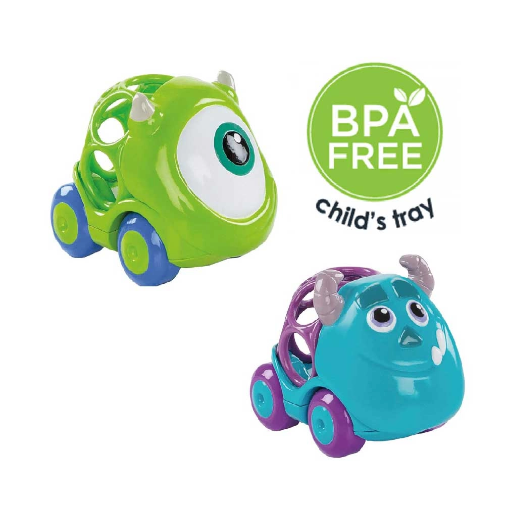 Go Grippers Collection Push Cars - Includes Mike & Sully