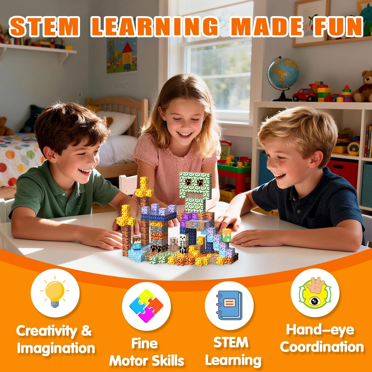 Magnetic Blocks - 100 pcs