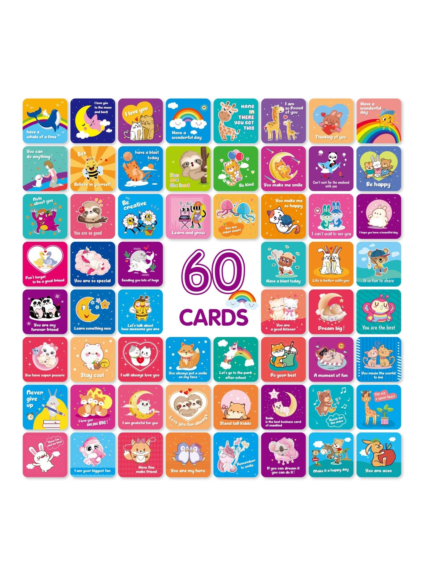 Mordely Affirmation Cards - 60 pieces