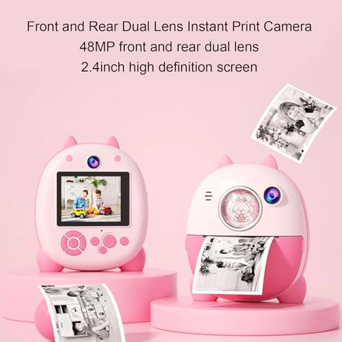 Instant Print Camera - 48MP Dual Lens