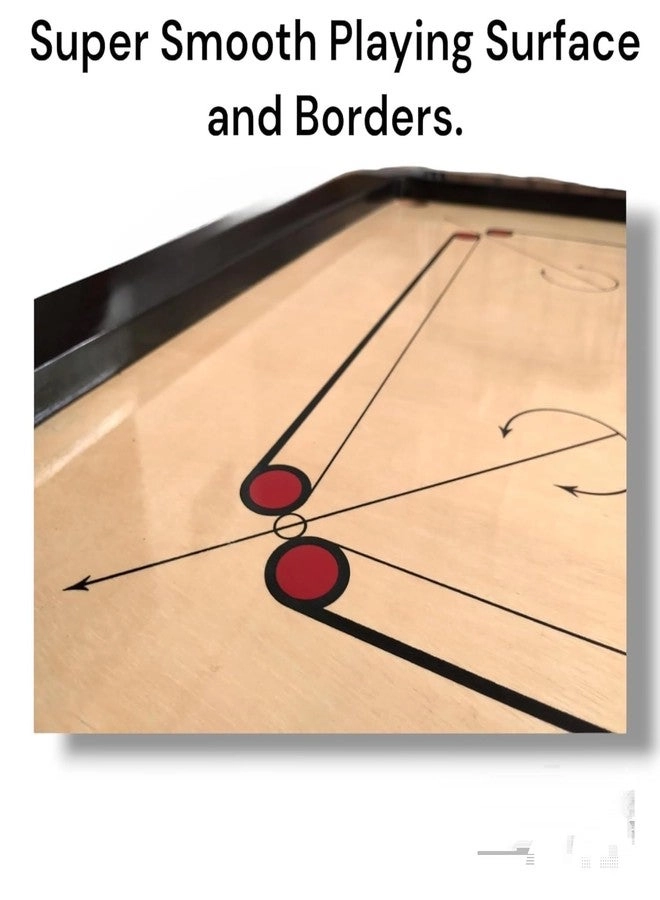 Superior Matte Finish Practice Carrom Board - 32 INCH Beige