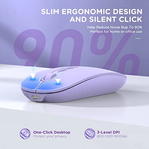 Tri-Mode Rechargeable Mouse - Wireless