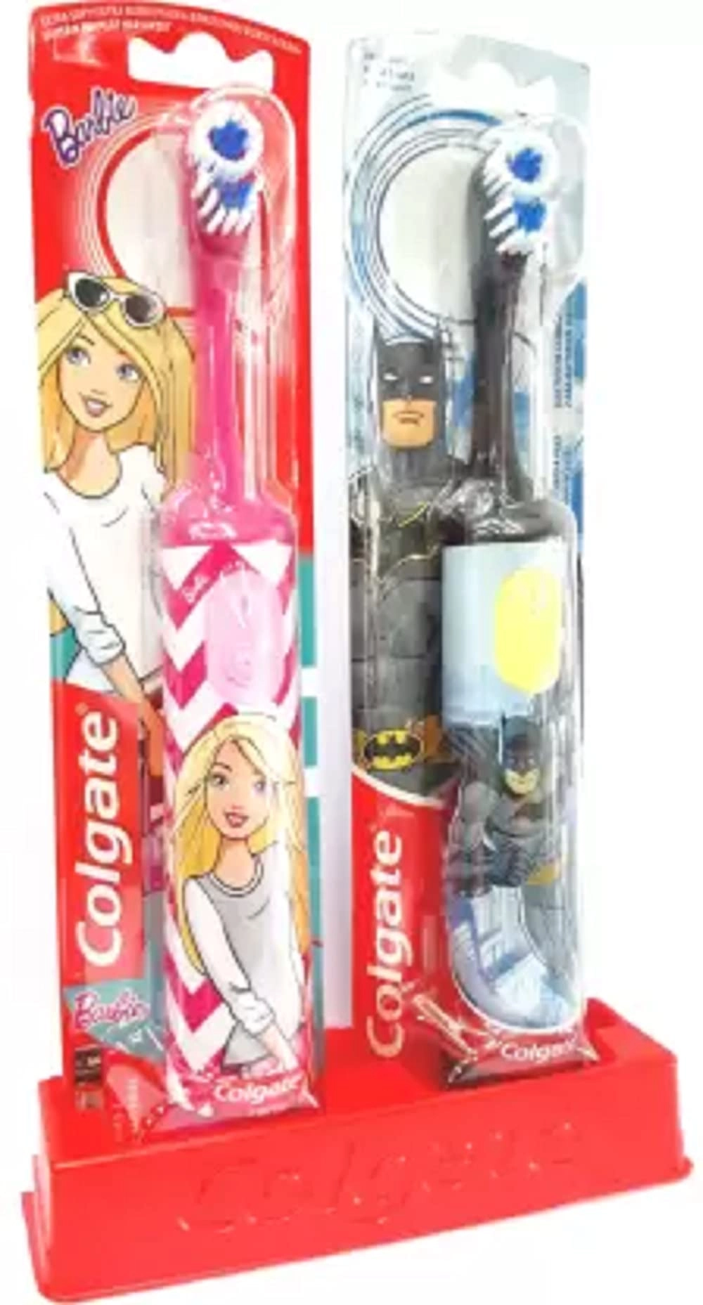Kid Powered Toothbrush Barbie - Multicolor + Kid Powered Toothbrush Batman - Black