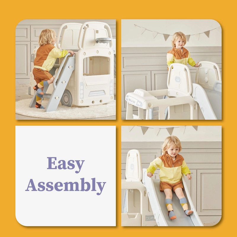 3-in-1 Bus Slide - Beige 105 x 60 x 115 cm