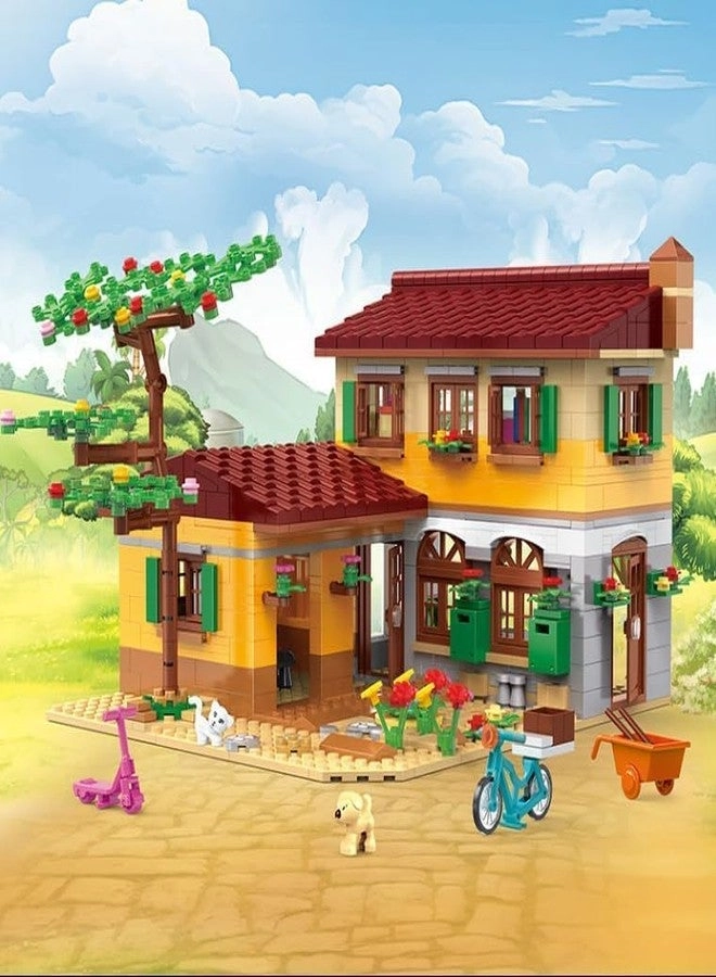 Countryside Villa - Building Blocks DIY Family House Garden Accessories
