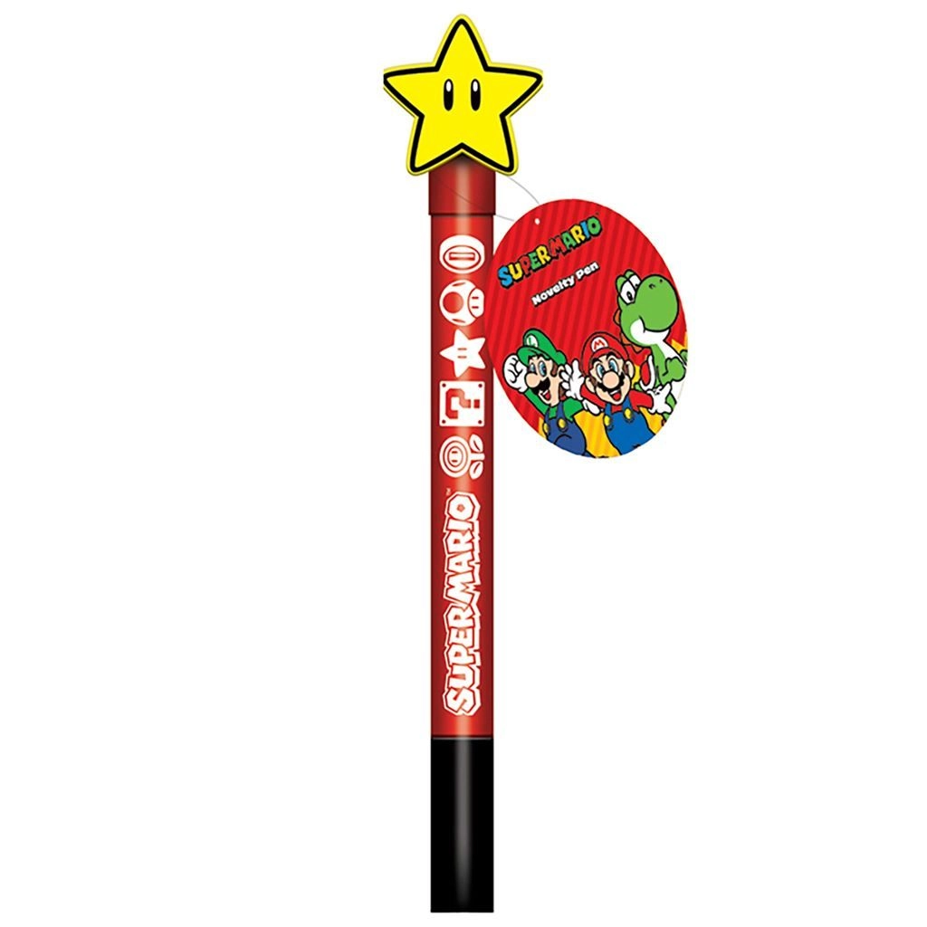 PYRAMID Spinning Topper Pen Super Mario - 4 Colour