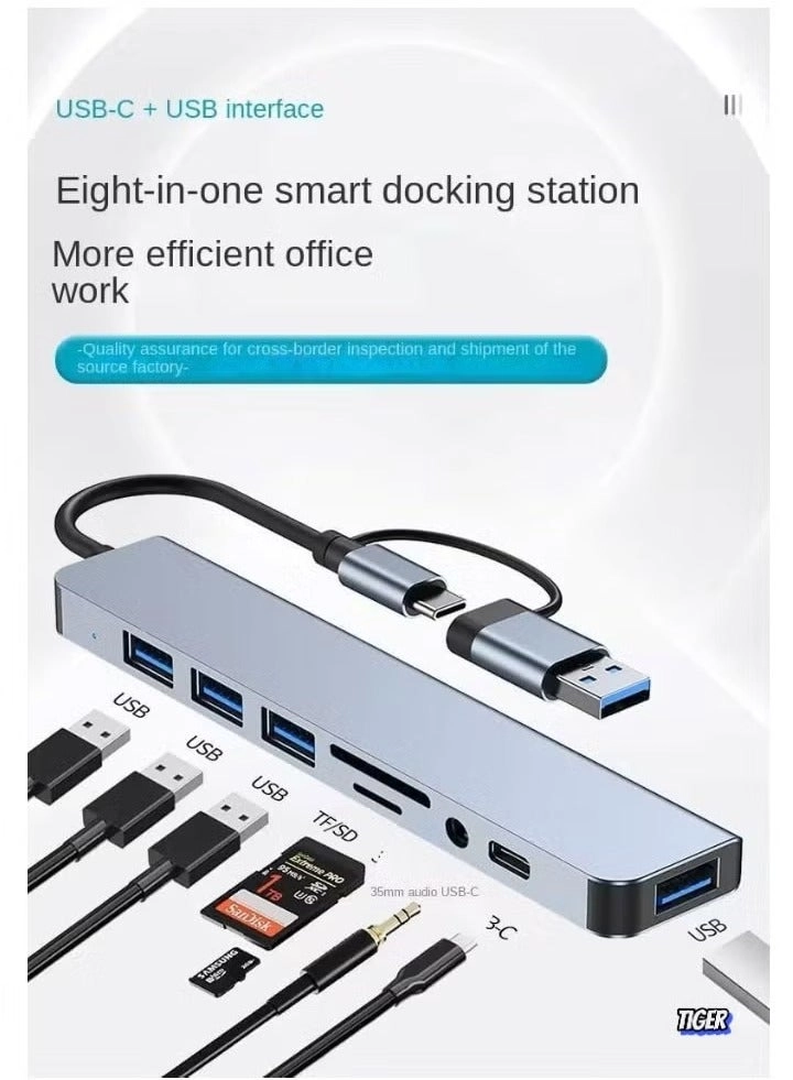 USB C Adapter Docking Station - 11-in-1 4K HDMI USB 3.0